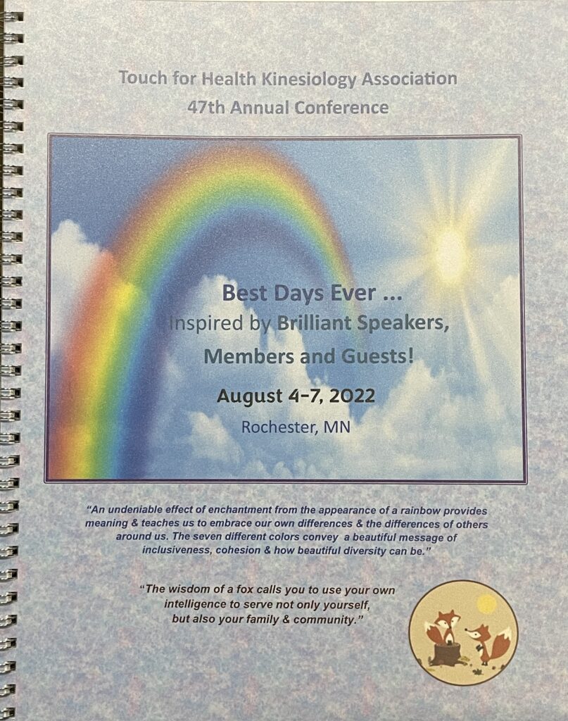 Tfhka 47th Annual Conference Journal Touch For Health Kinesiology Association 5657